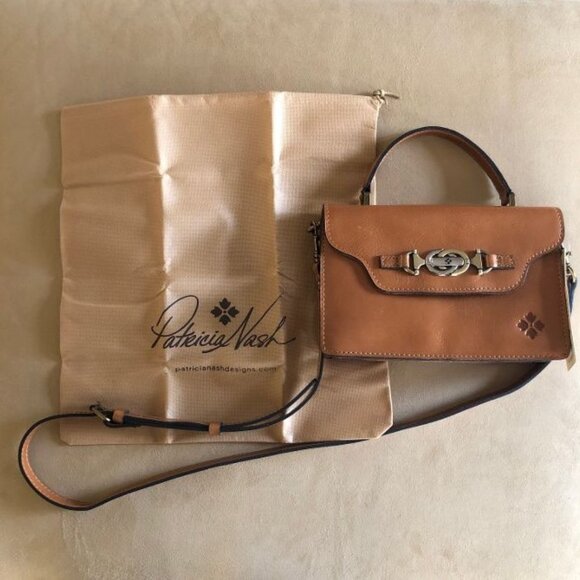 Patricia Nash Porcili Top Handle Bag in Biscuit NWT - Picture 1 of 13